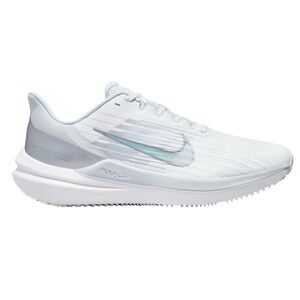 Nike Women's Air Winflo 9 White Pure Platinum, Metallic Silver DD8686-100